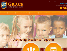 Tablet Screenshot of graceunitedlearning.com